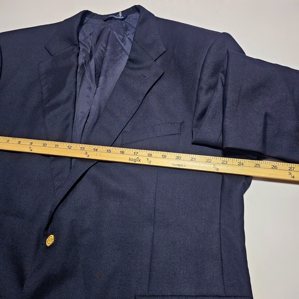 Coppley Sydney Navy Blue 100% Pure Cashmere Blazer Sport Coat Mens 46S Canada - Picture 12 of 14